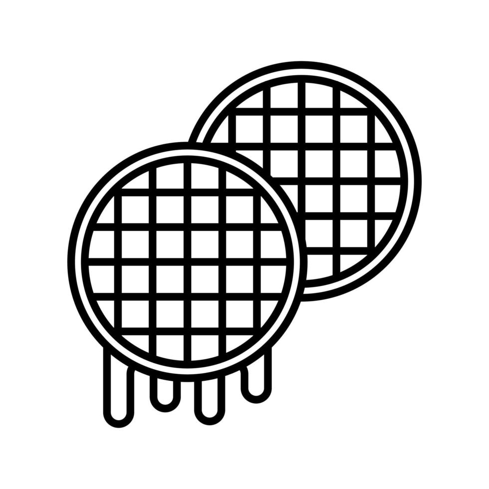 Waffle Vector Icon