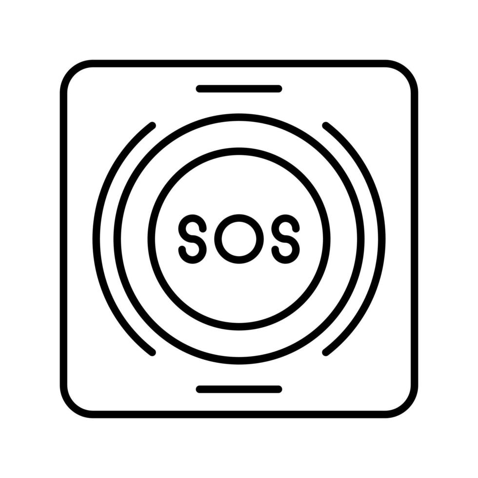 Emergency Button Vector Icon
