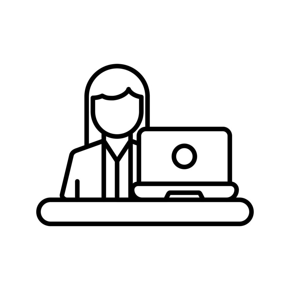 Telecommuting Vector Icon