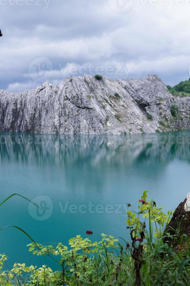 Limestone Mountains after the explosion of concessions. photo