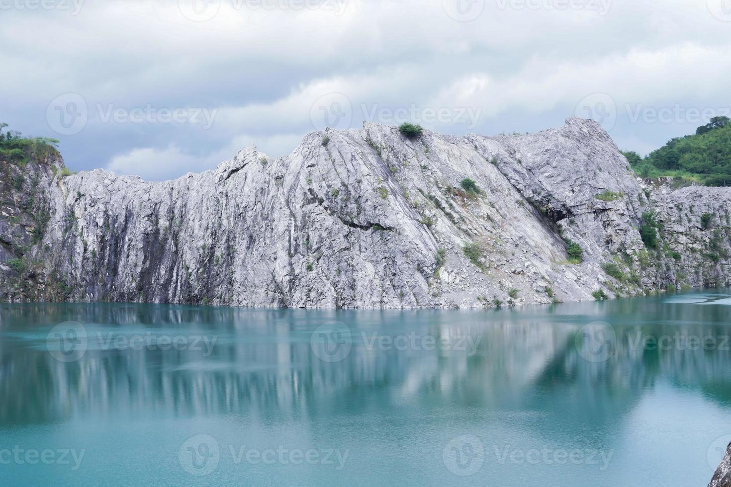 Limestone Mountains after the explosion of concessions. photo