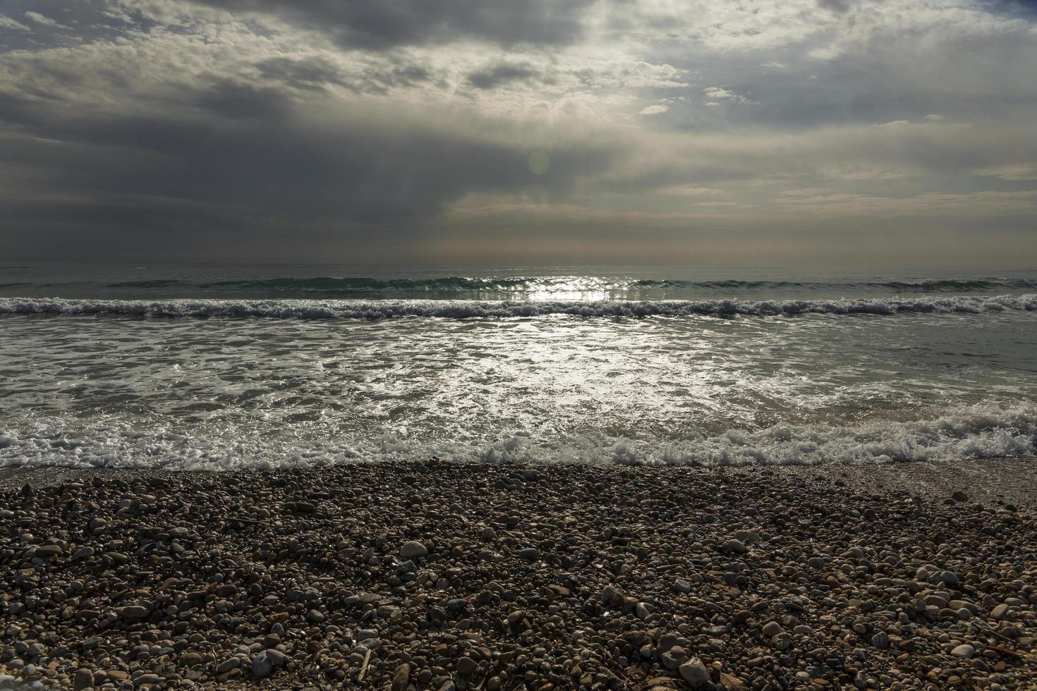 Sea coast landscape view photo