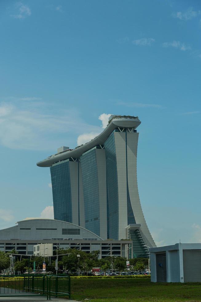 SINGAPORE, MAY 11, Marina Bay Sands Integrated Resort on May 11, 2014 in Singapore. It was opened in 2011 and features world's most expensive standalone casino. photo