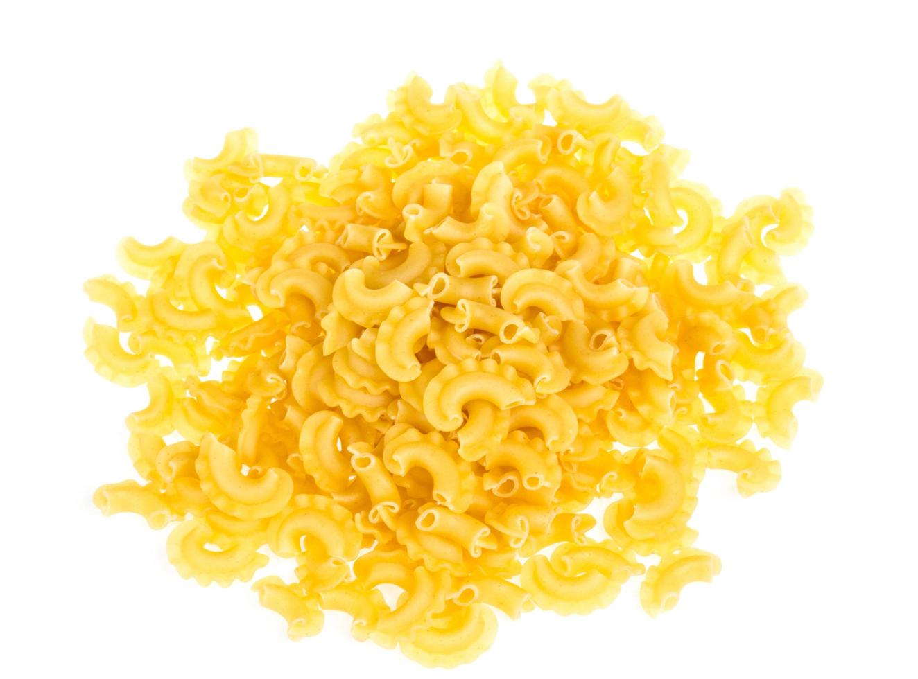italian pasta isolated on white background photo