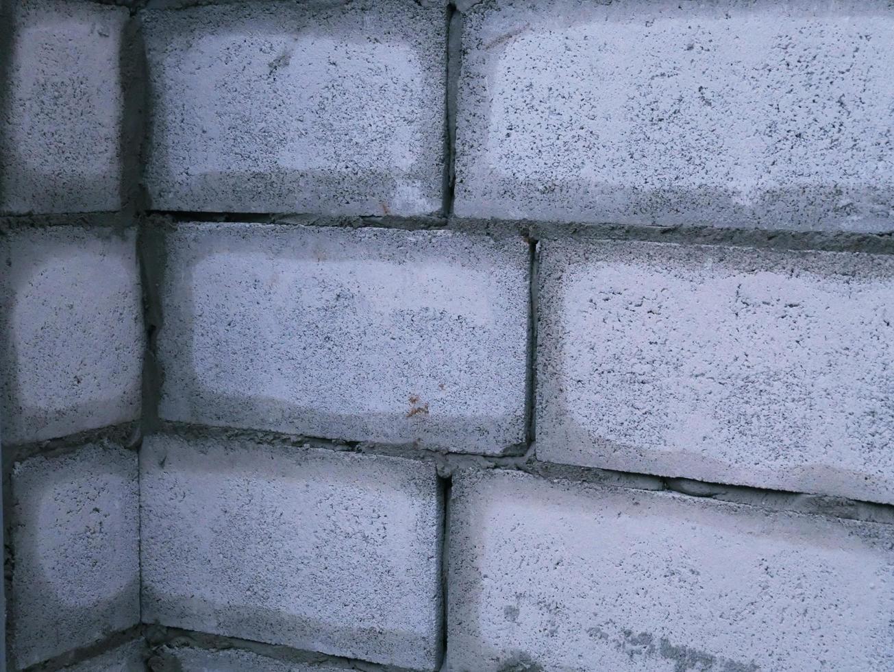 Modern white brick wall texture for background. photo