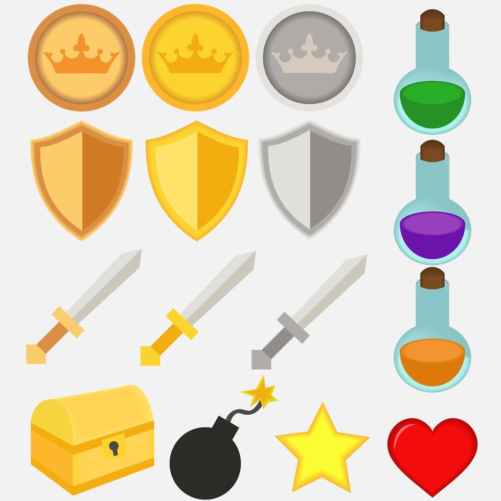 Game icons illustration vector