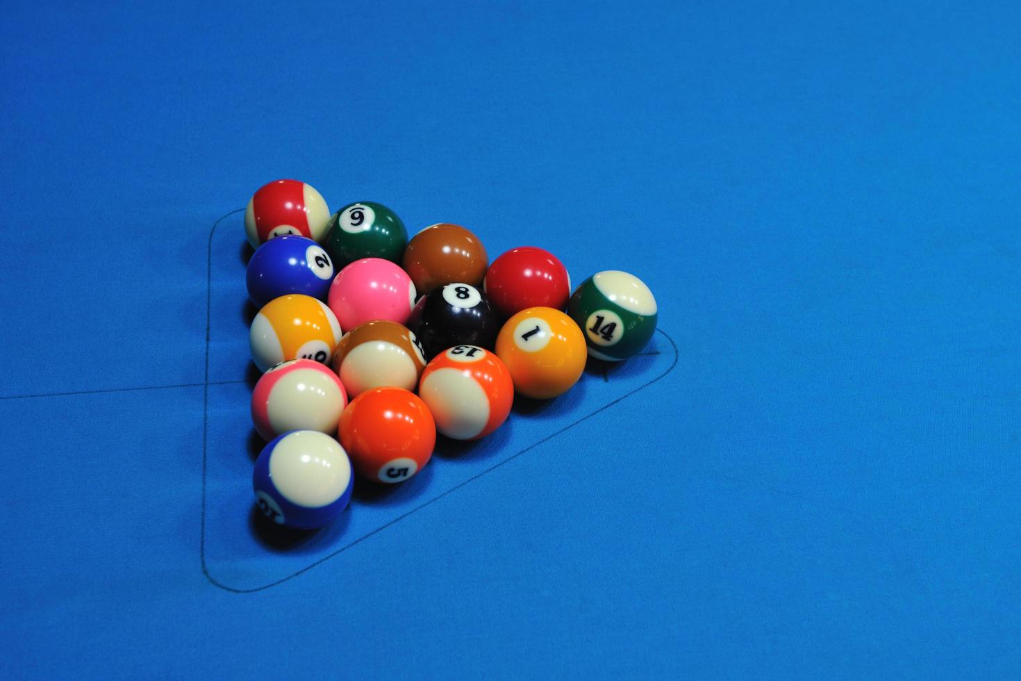 billiard balls view photo