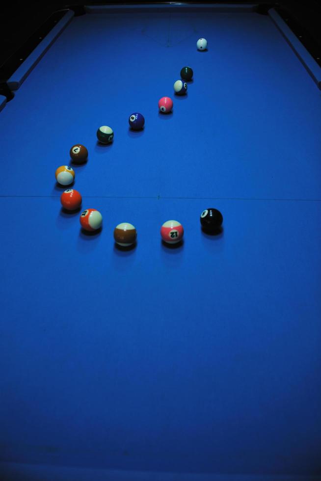 billiard balls view photo