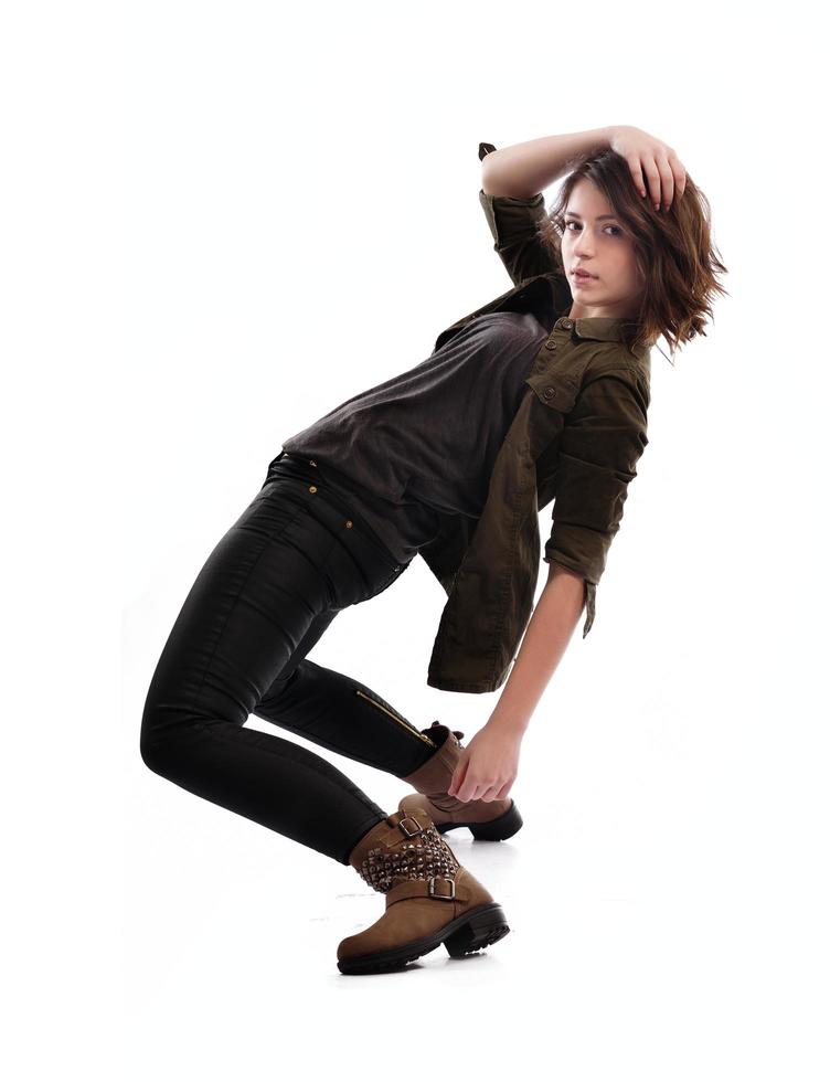 young woman dancing photo