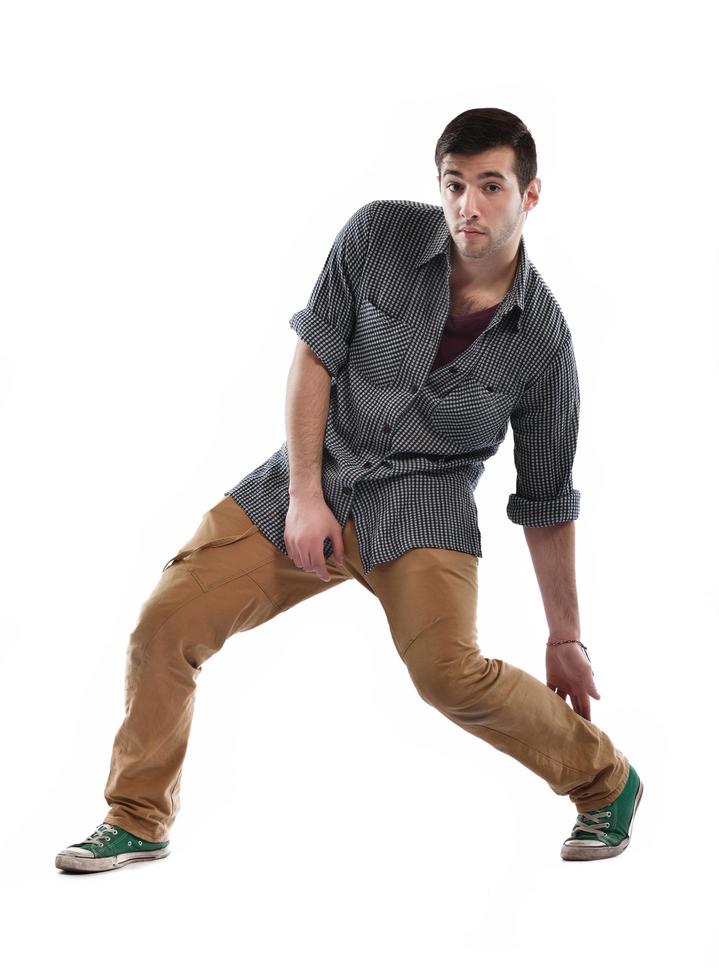 young man dancing photo