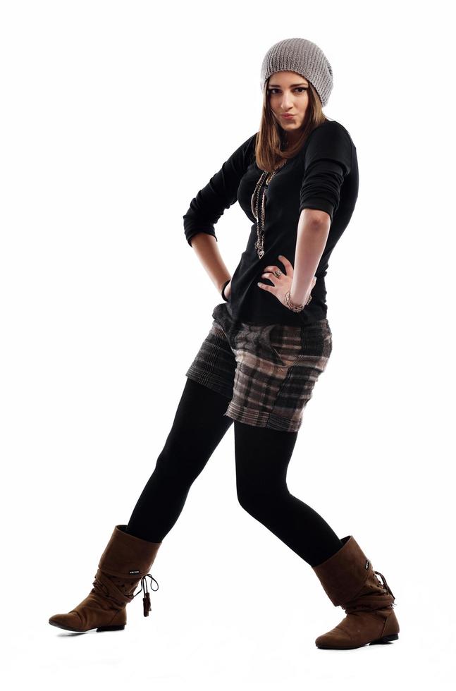 young woman dancing photo