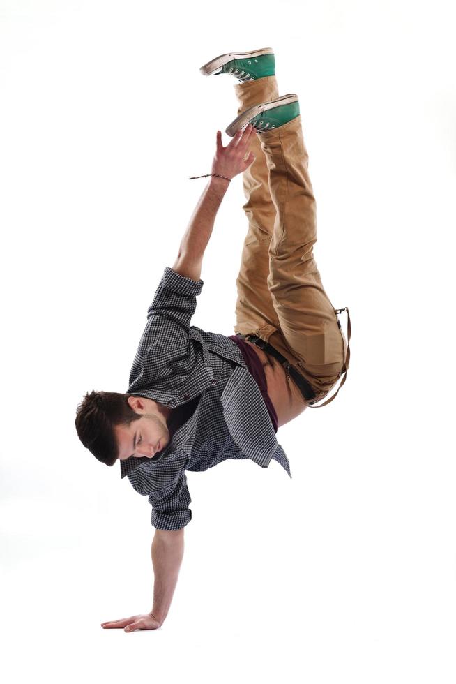 young man dancing photo