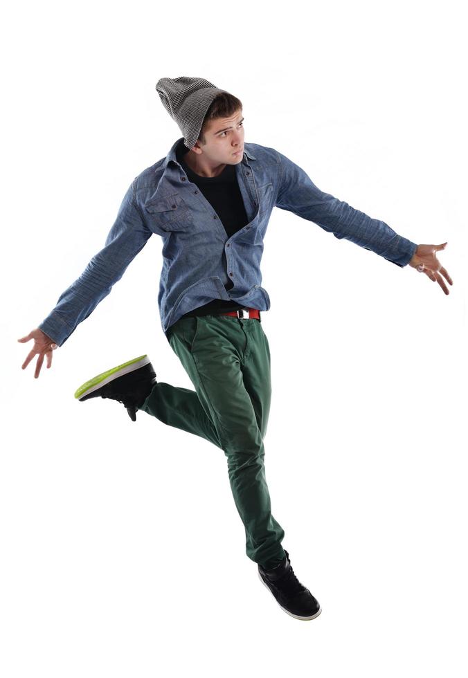 young man dancing photo