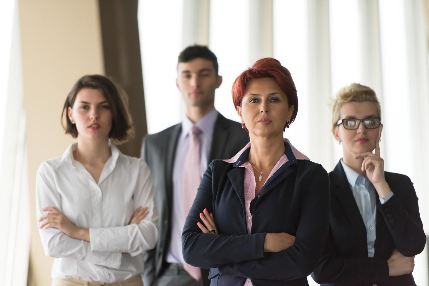 diverse business people group  at office photo