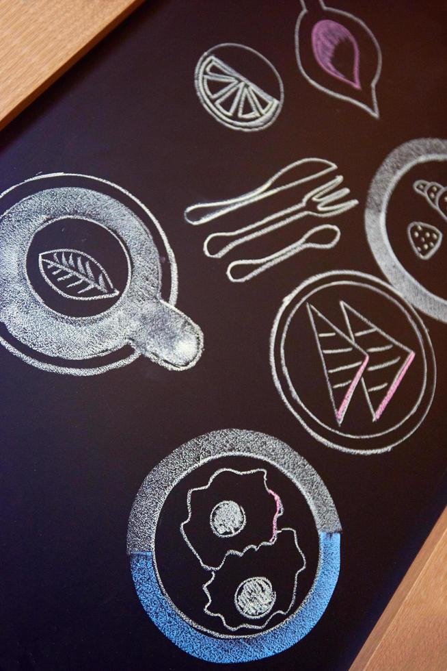 chalkboard drawing view photo