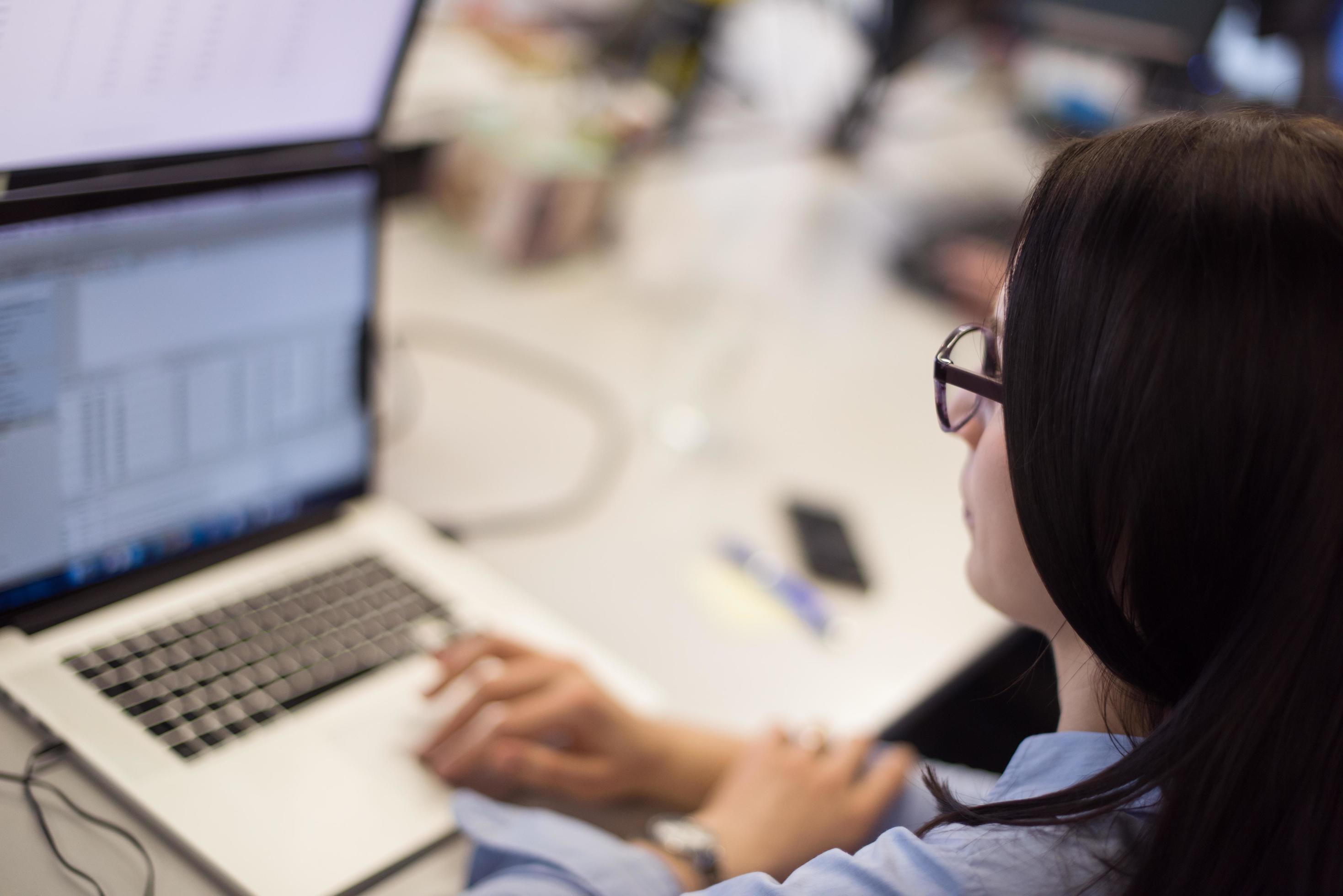 programmer writing programming code 12535200 Stock Photo at Vecteezy