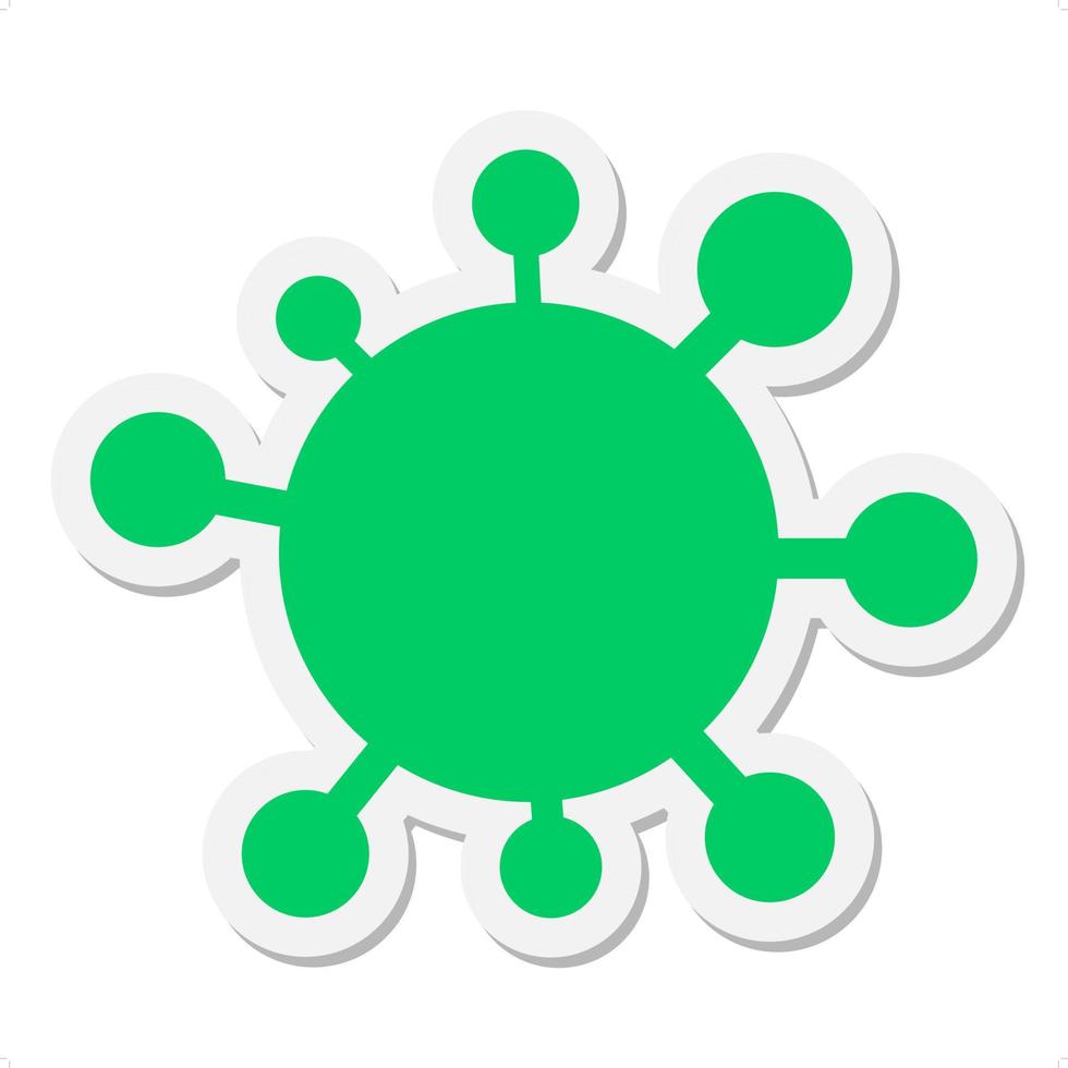 Vector virus sticker