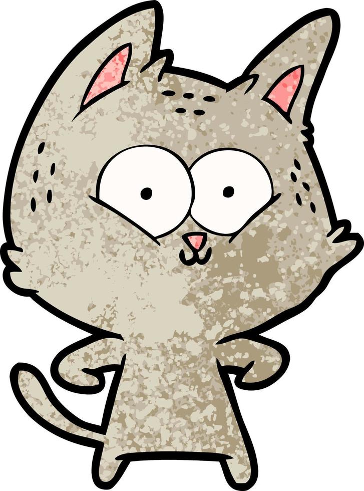 personaje de gato de dibujos animados vector