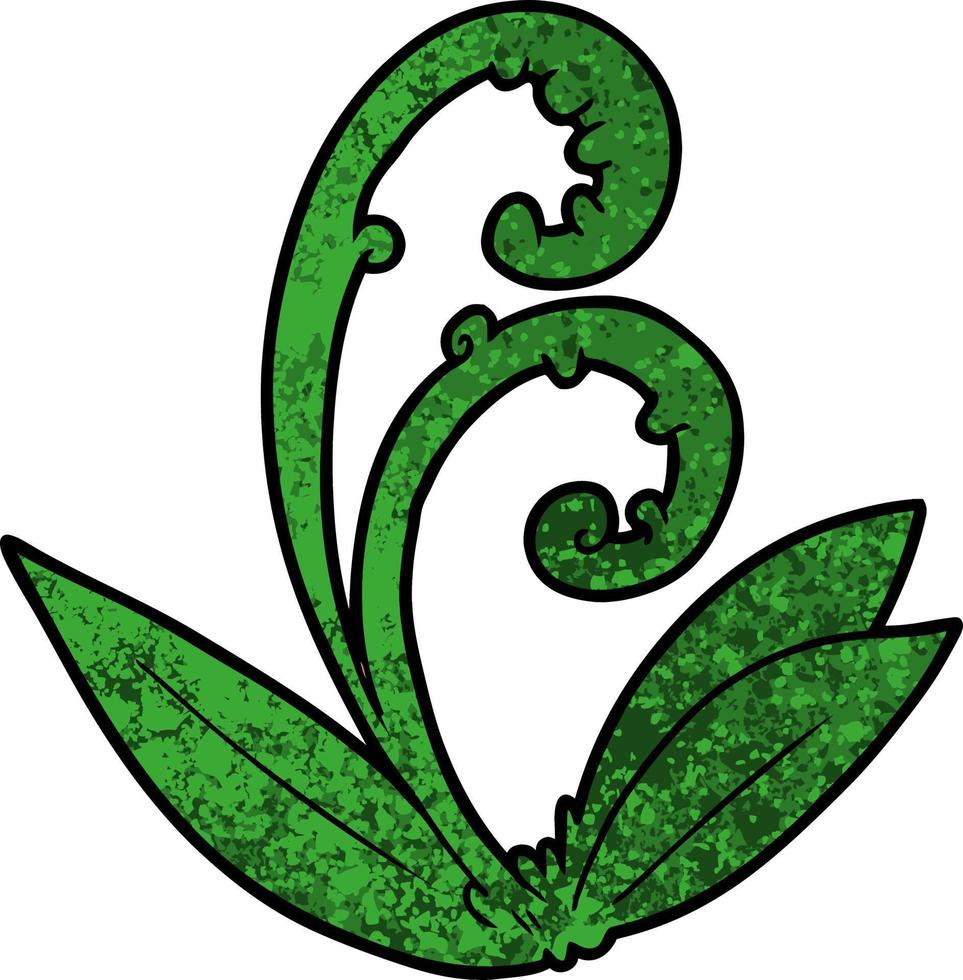 cartoon doodle leaf vector
