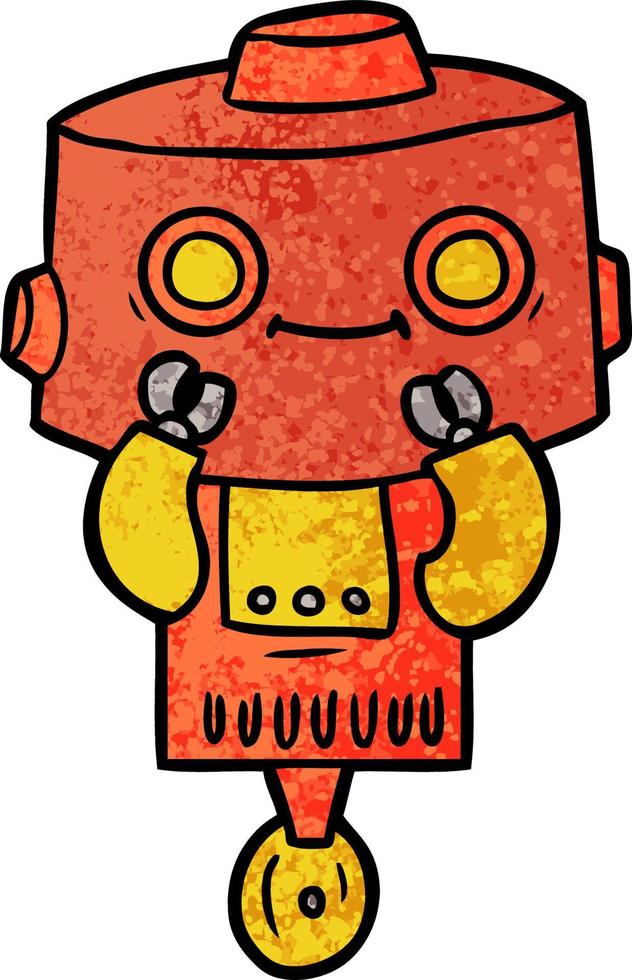 Cartoon robot character vector