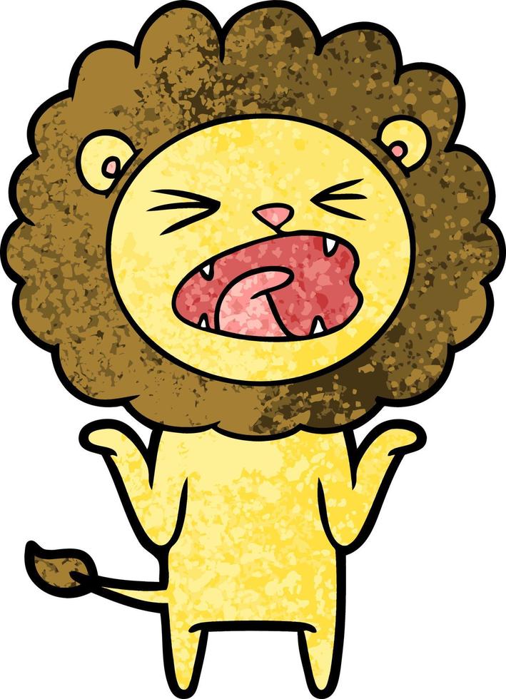 cartoon lion character vector