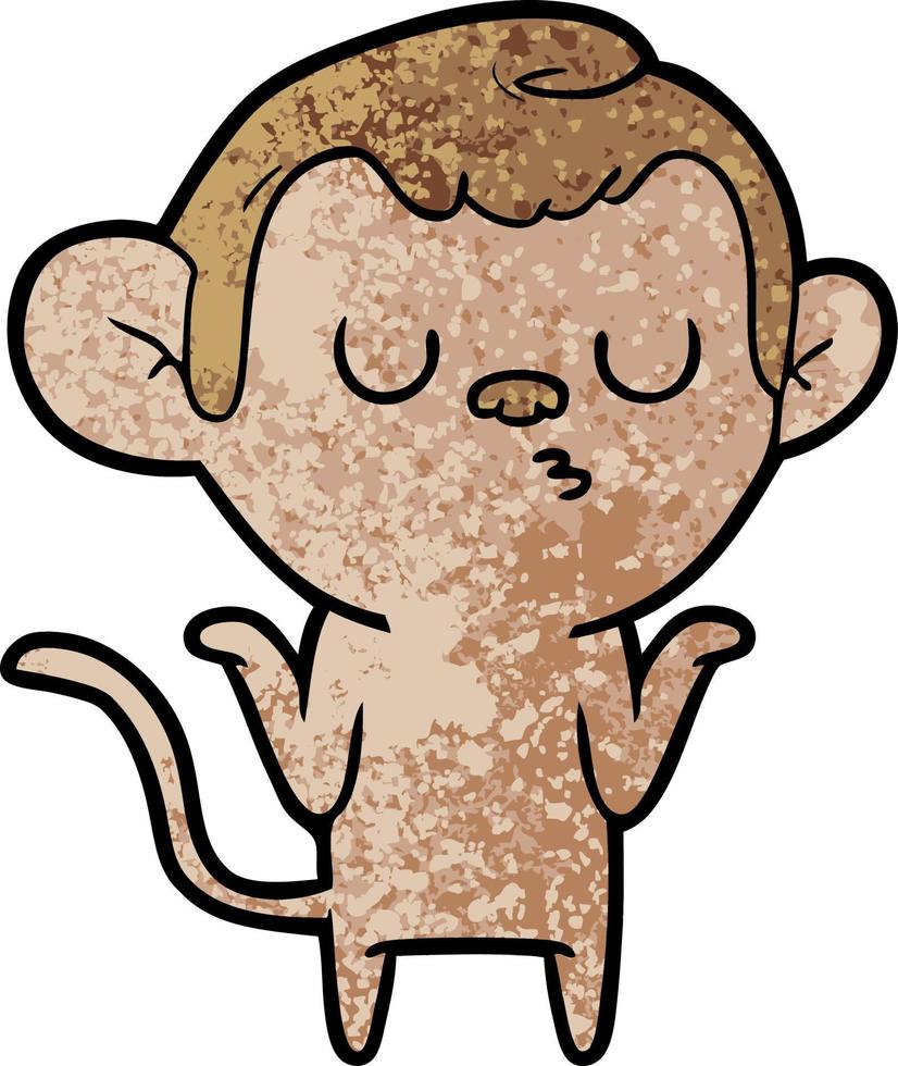 cartoon monkey character vector