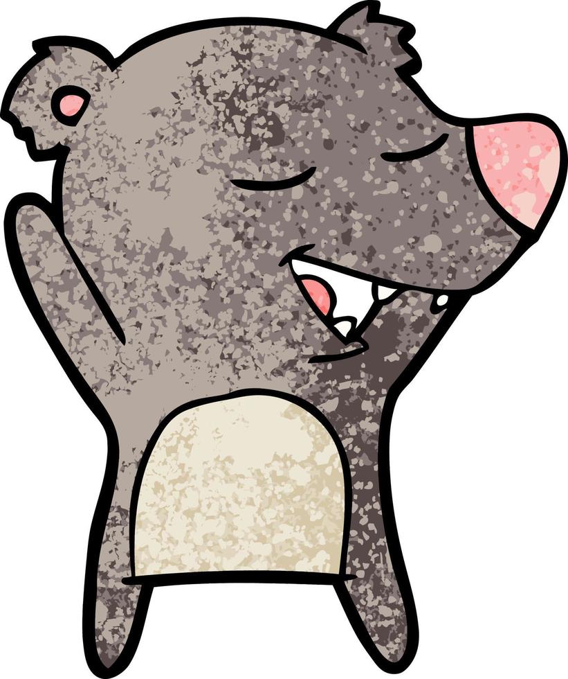 personaje de oso de dibujos animados vector