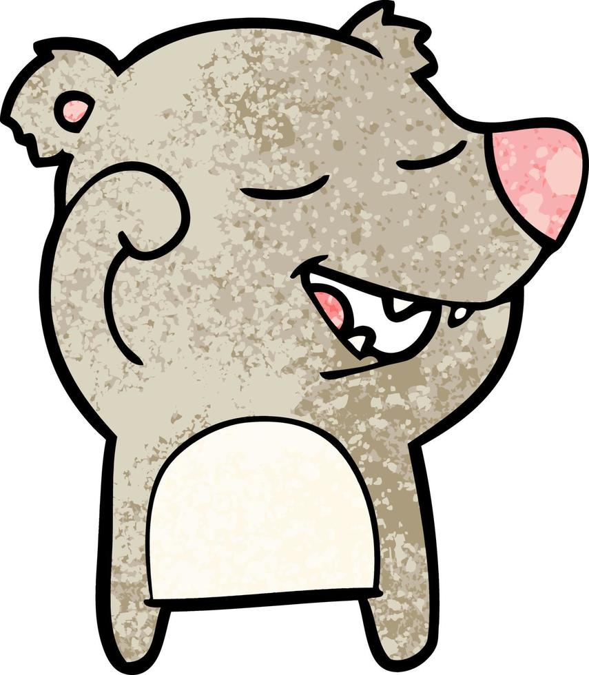 personaje de oso de dibujos animados vector