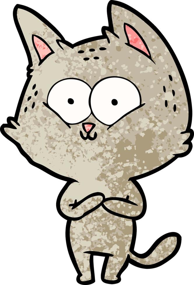 cartoon cat character vector