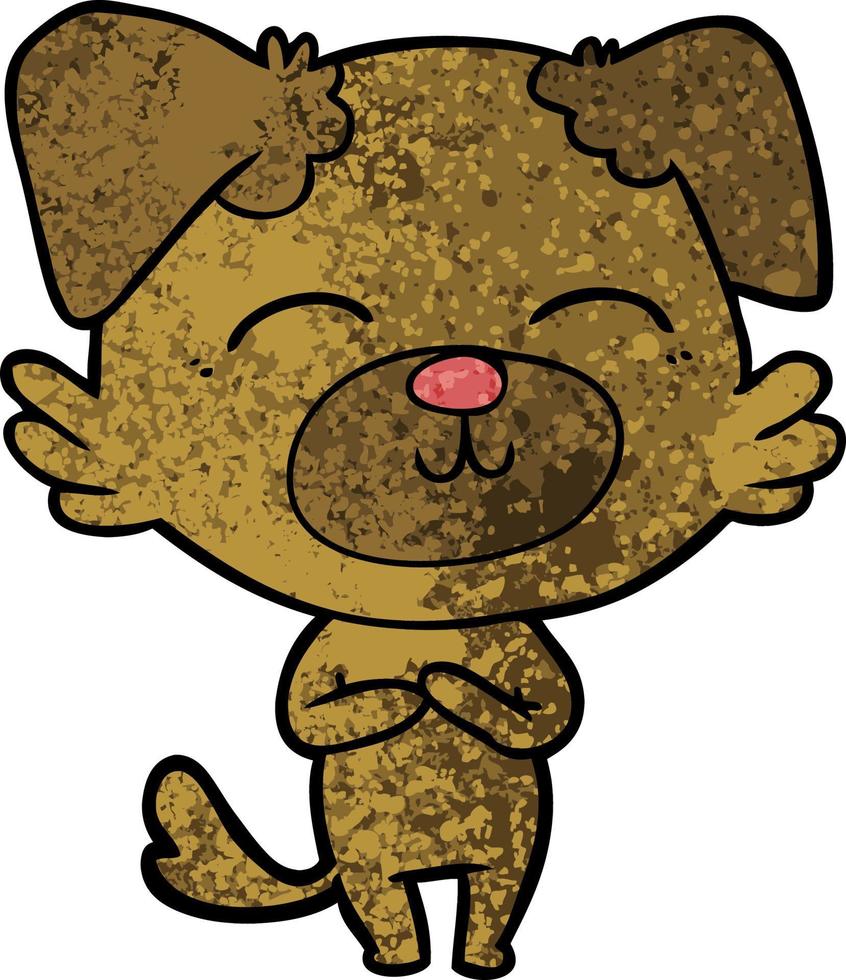 cartoon dog character vector