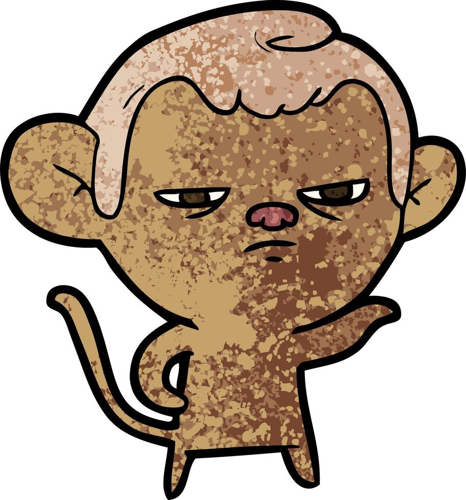 cartoon monkey character vector