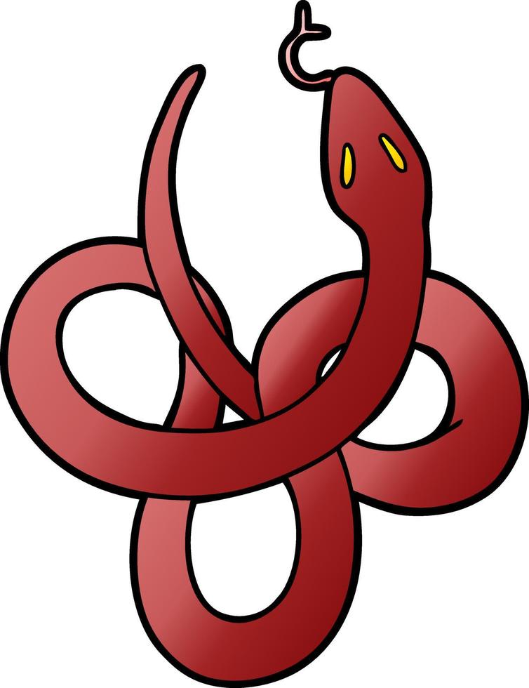 personaje de serpiente de dibujos animados vector