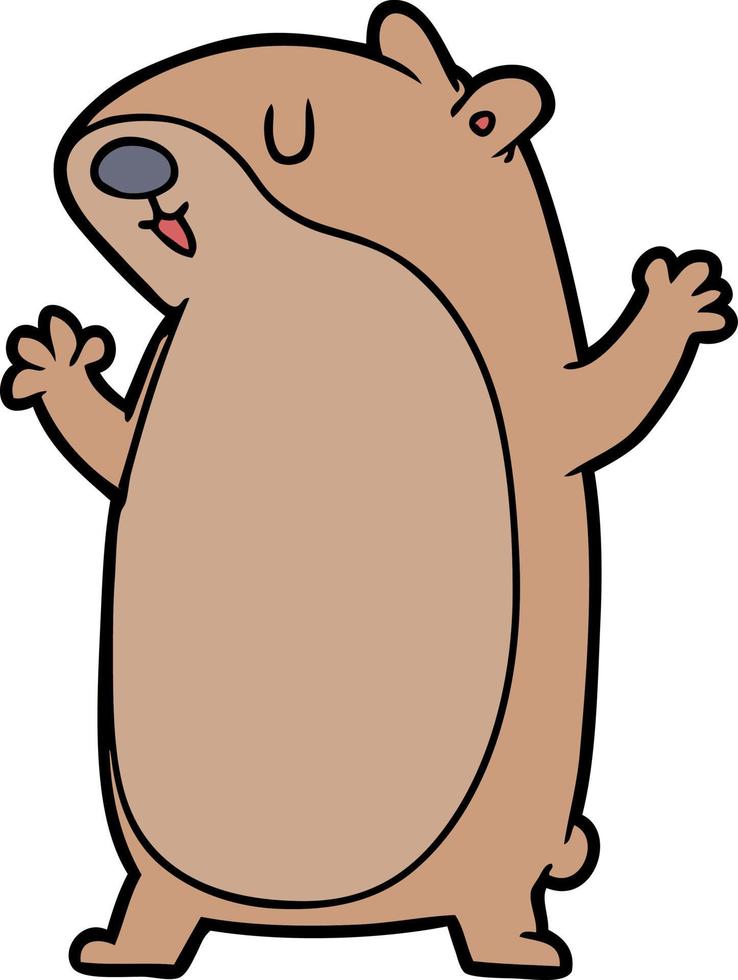 cartoon gerbil character vector
