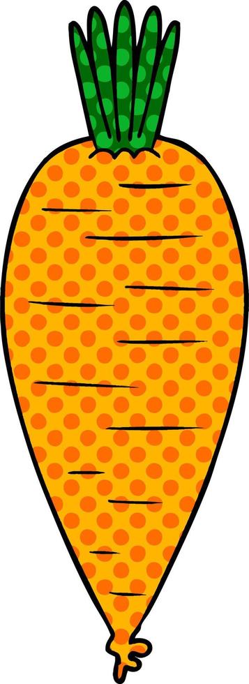 cartoon doodle carrot vector