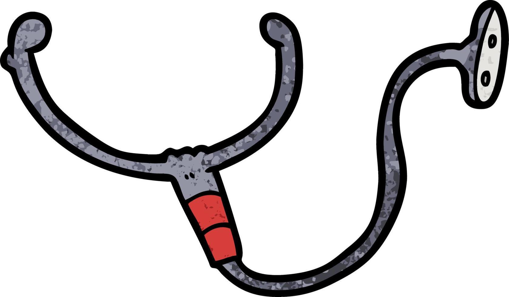 Vector cartoon stethoscope