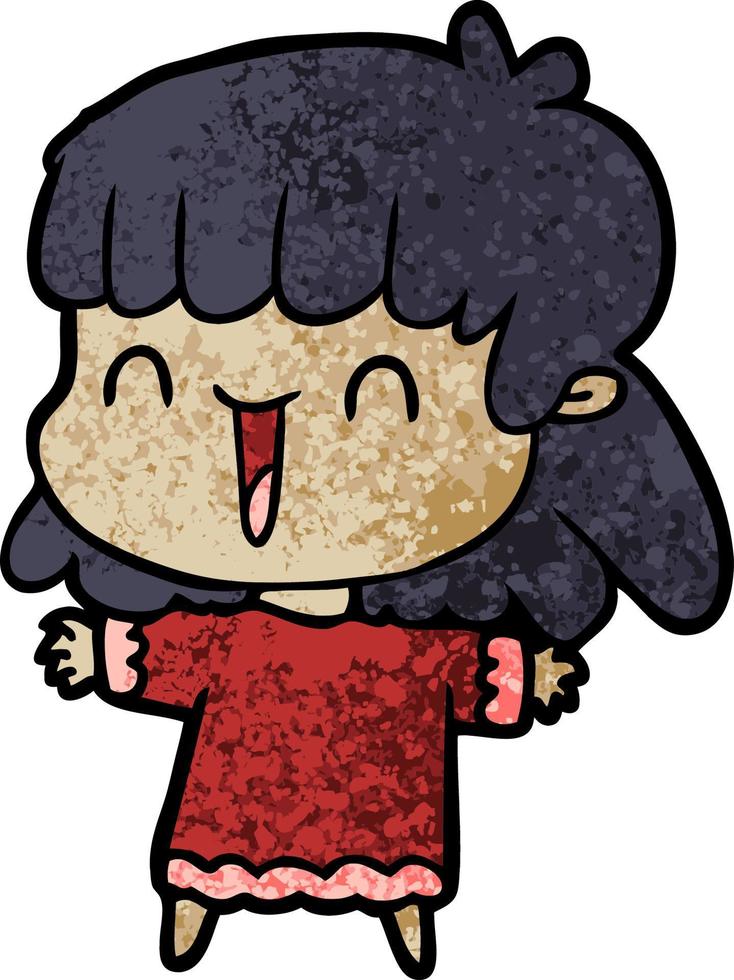 personaje de mujer de dibujos animados vector