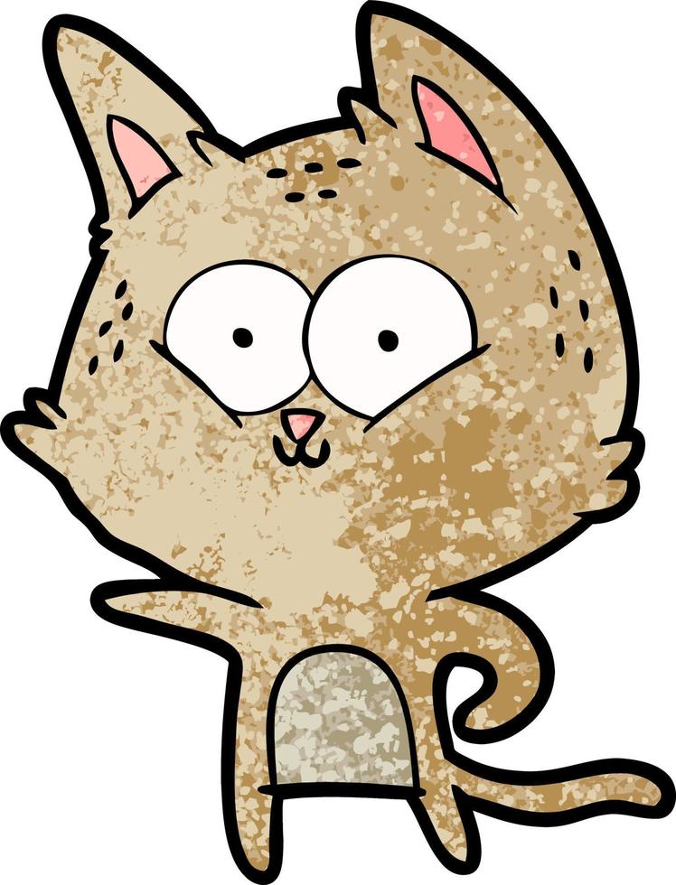 personaje de gato de dibujos animados vector