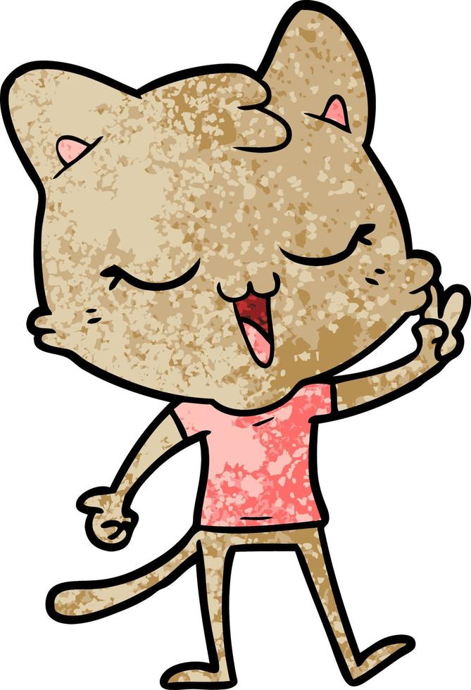 cartoon cat character vector