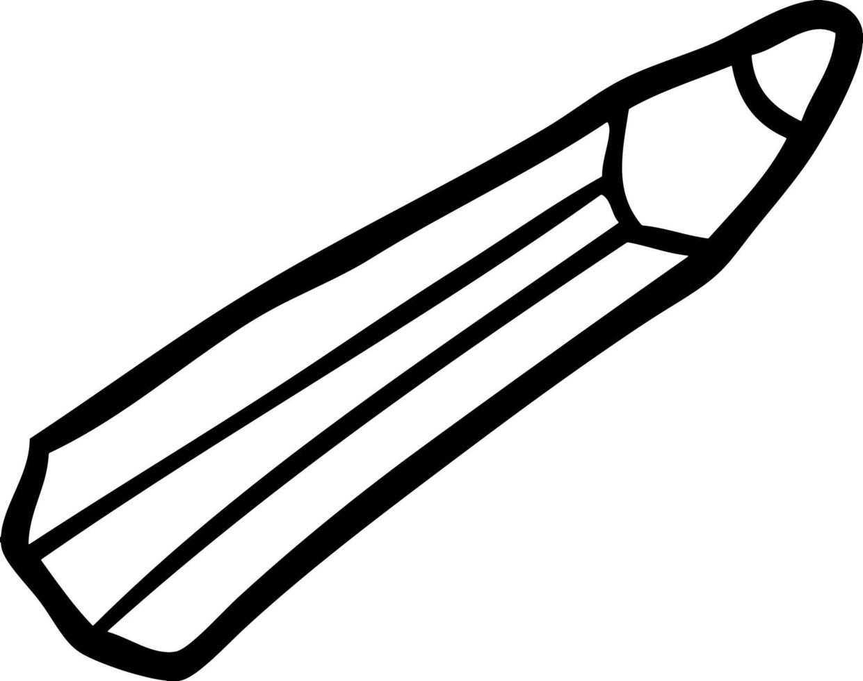 cartoon line drawing pencil vector