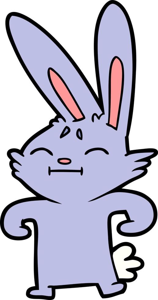 personaje de conejo de dibujos animados vector