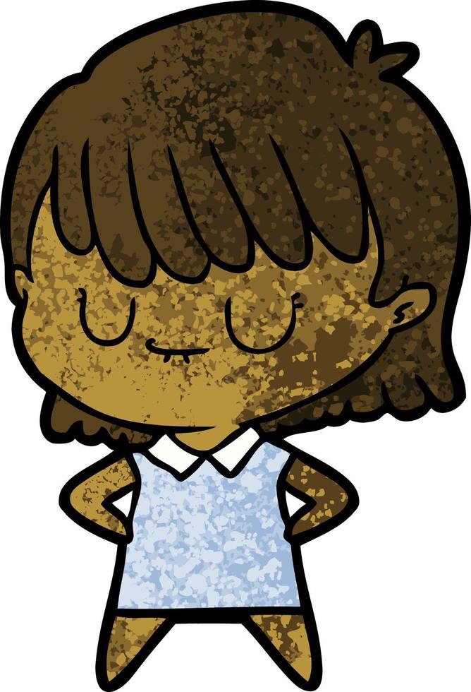 cartoon woman character vector