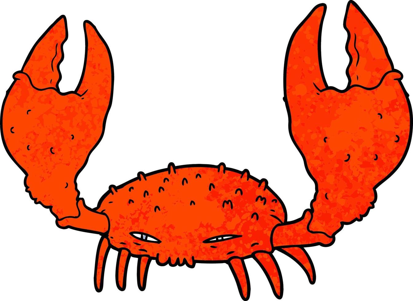 cartoon crab character vector