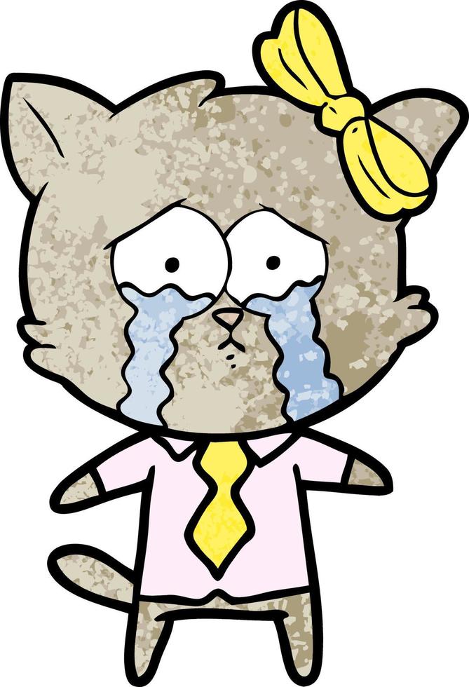 cartoon cat character vector