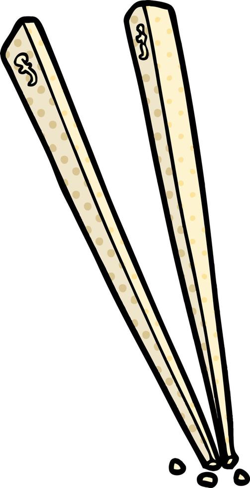 vector cartoon chopsticks