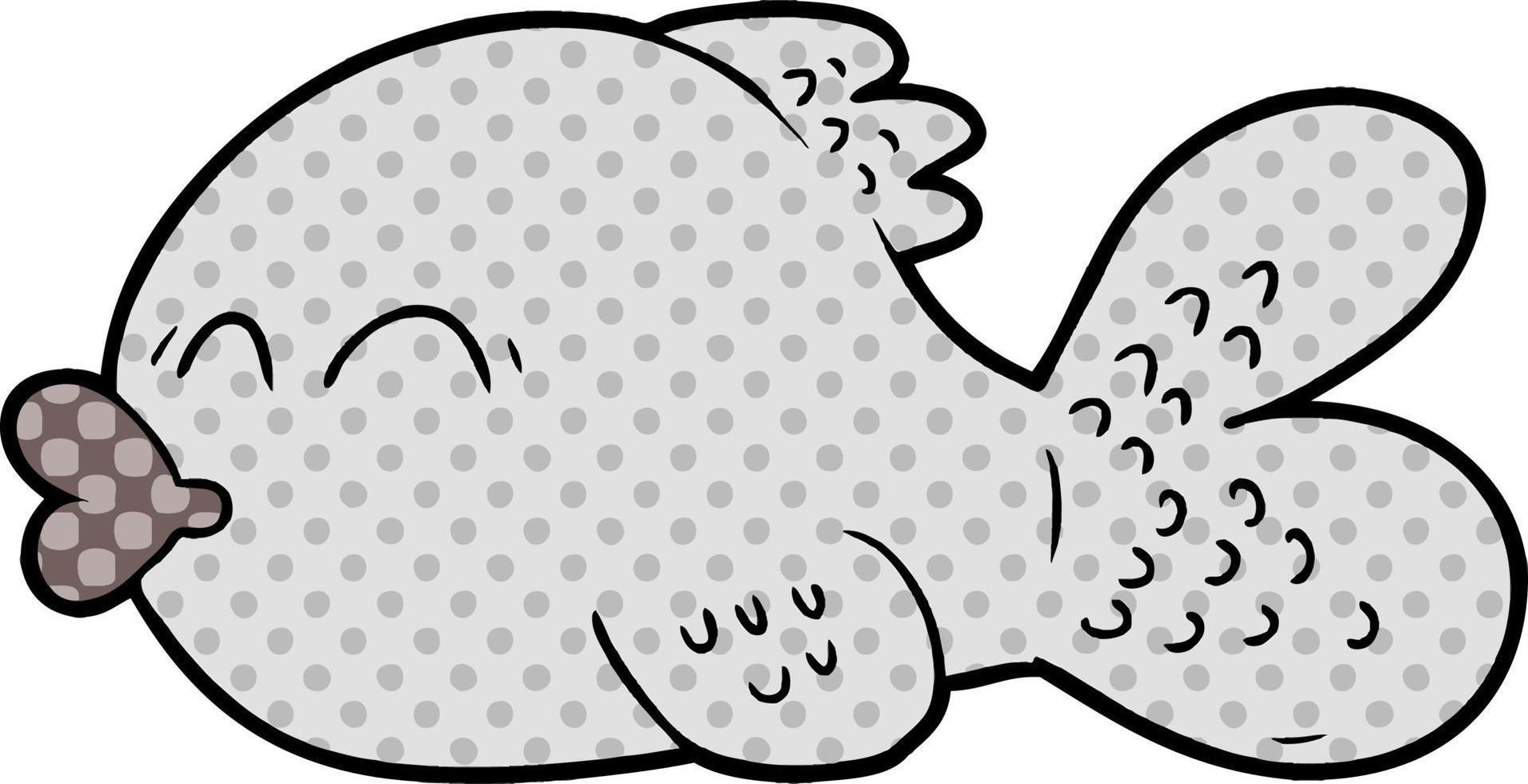 cartoon fish character vector