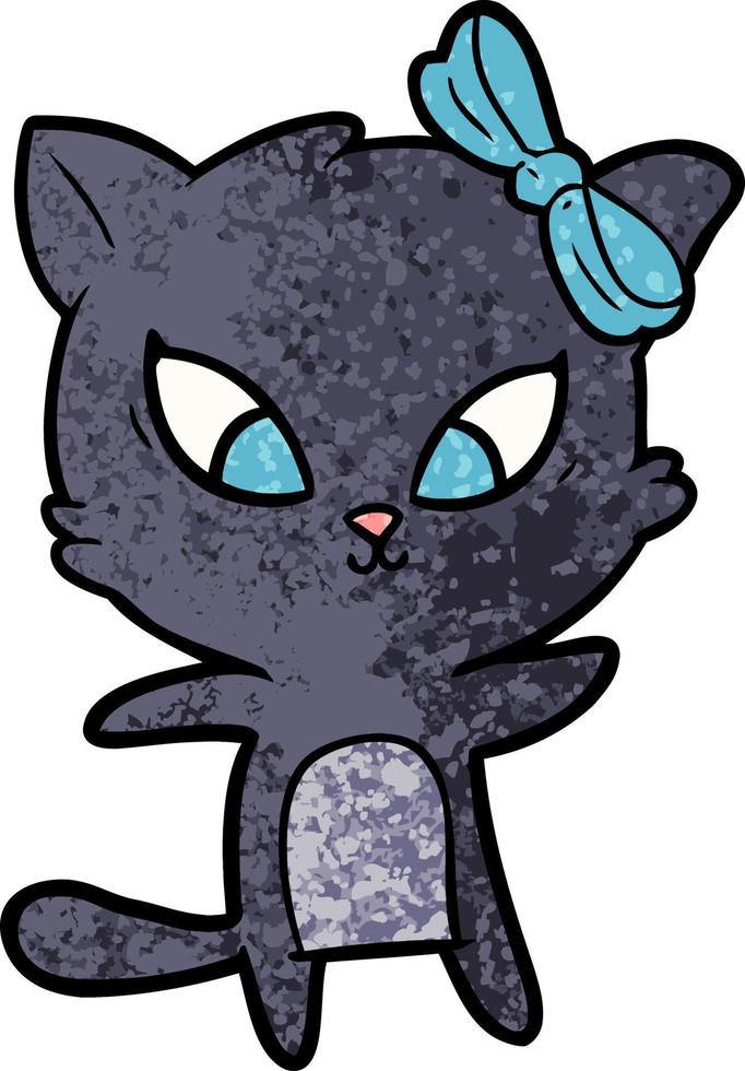 cartoon cat character vector