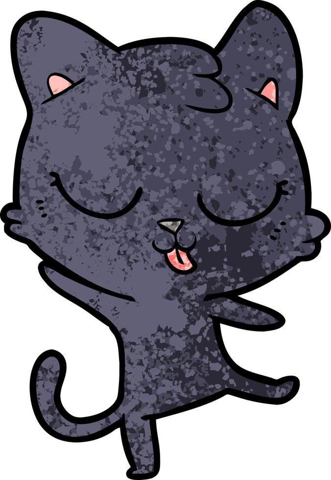 personaje de gato de dibujos animados vector