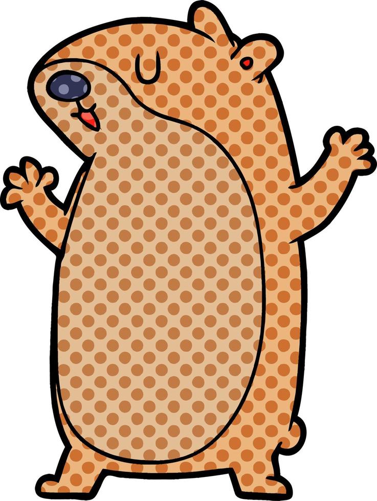 cartoon gerbil character vector