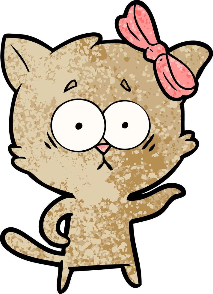 cartoon cat character vector