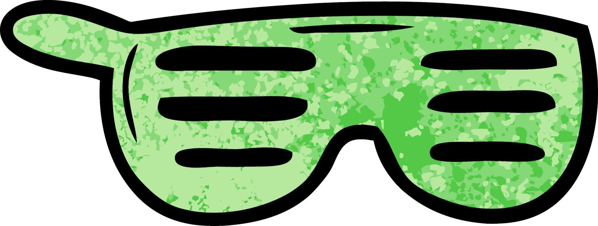 cartoon doodle sunglasses vector